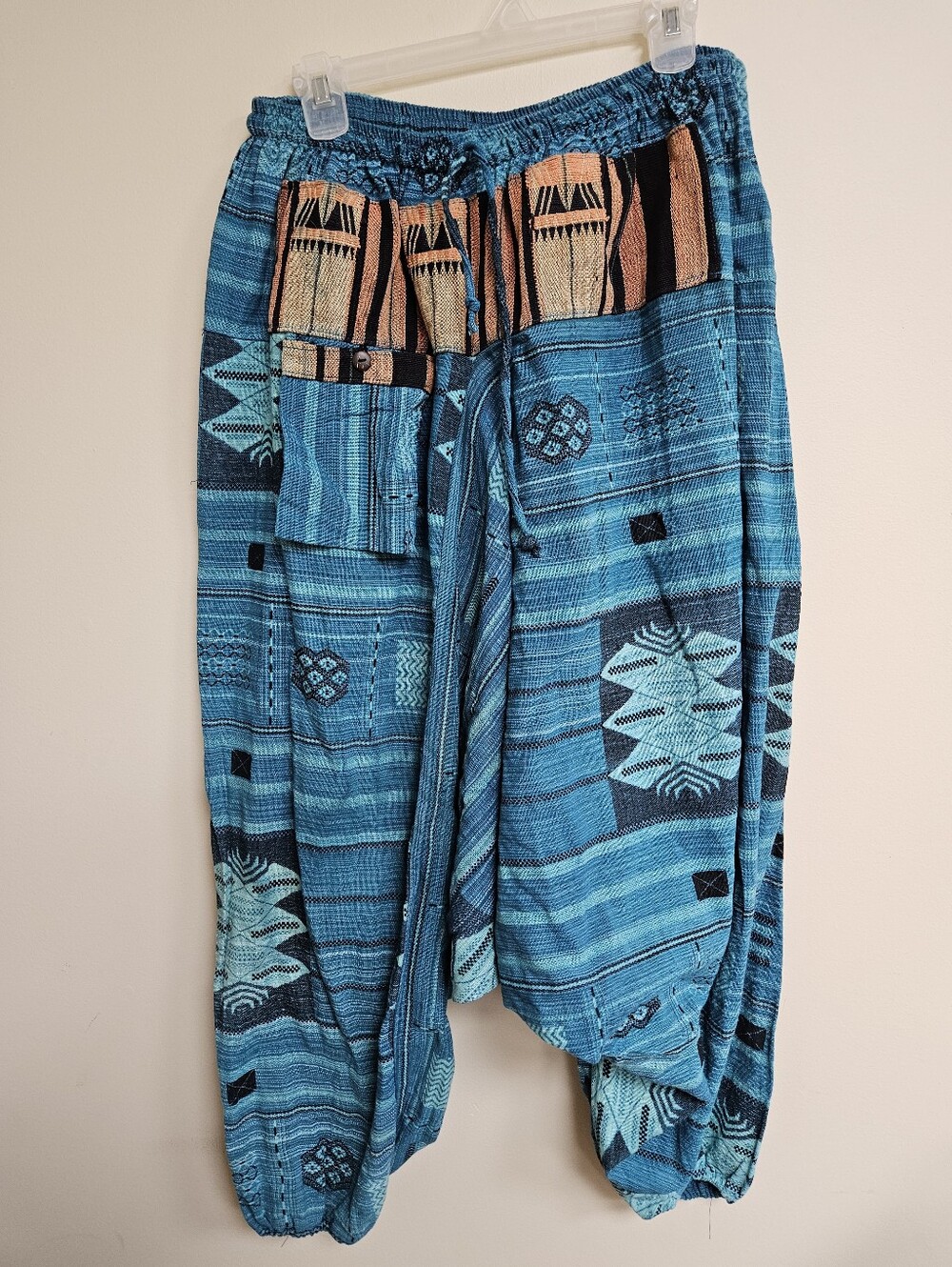 Cotton Harem Dropcrotch Hippie Aladdin Pantaloons Pants